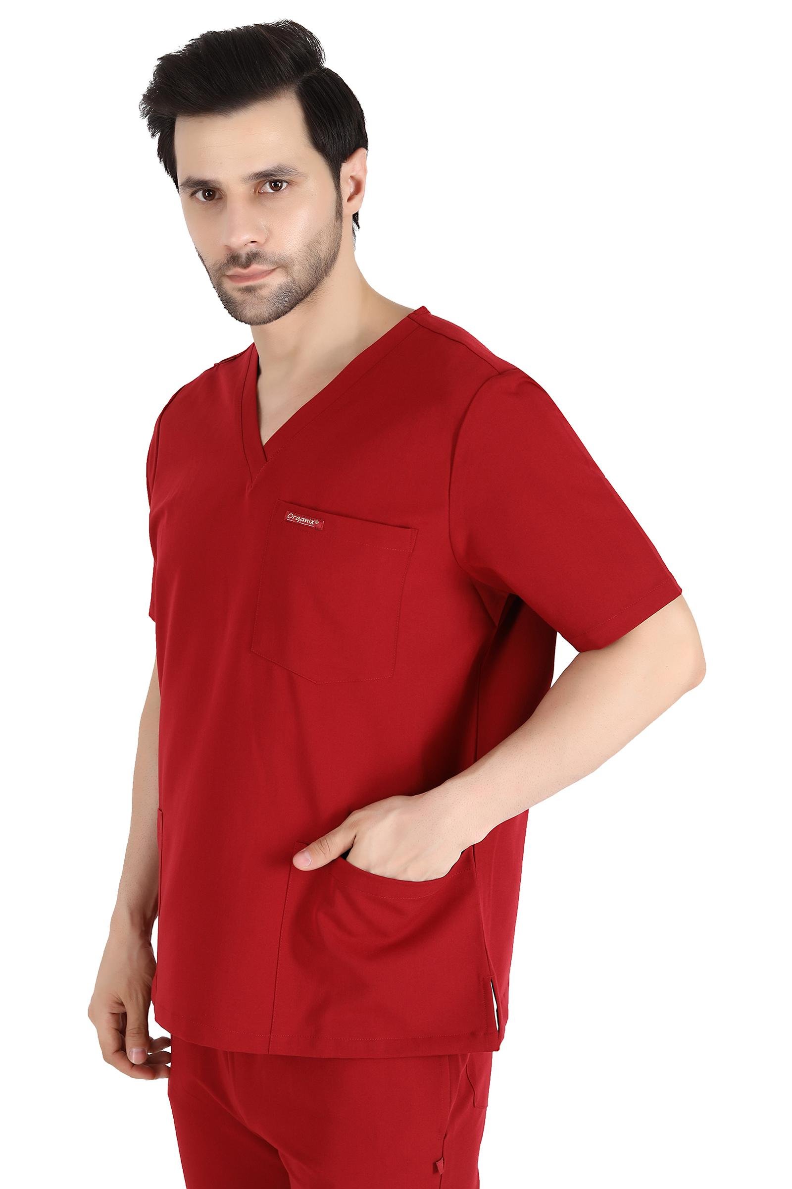 Unisex Set, V- Neck 7 Pocket Top & Cargo with 10 Pockets